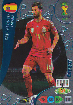 Xabi Alonso Spain Panini 2014 World Cup Expert #382